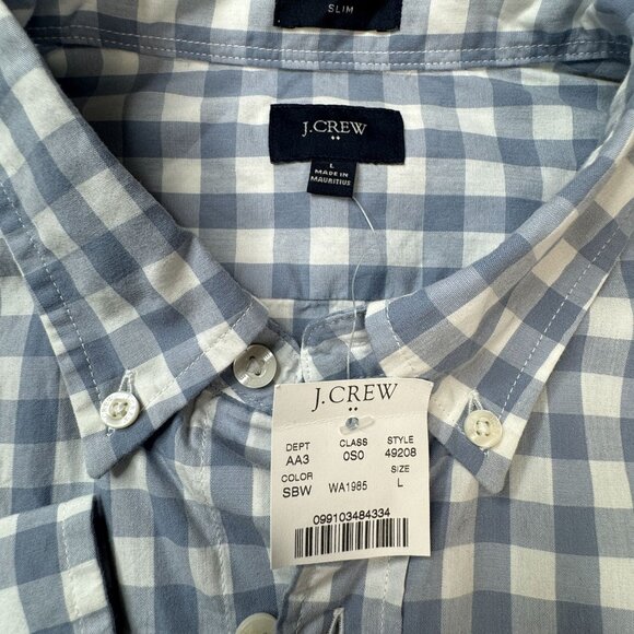 J. Crew BRAND NEW Men's Long Sleeve Button Front Size Large - Picture 8 of 10